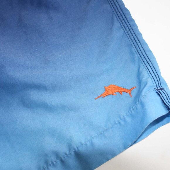 Tommy Bahama Men's Swim Trunks Size Large Blue Tie Waist Mesh Lining L - Picture 2 of 5